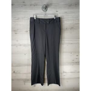 Apt 9 Pants Womens 14 Gray Pinstripe Dress Trouser Career Work